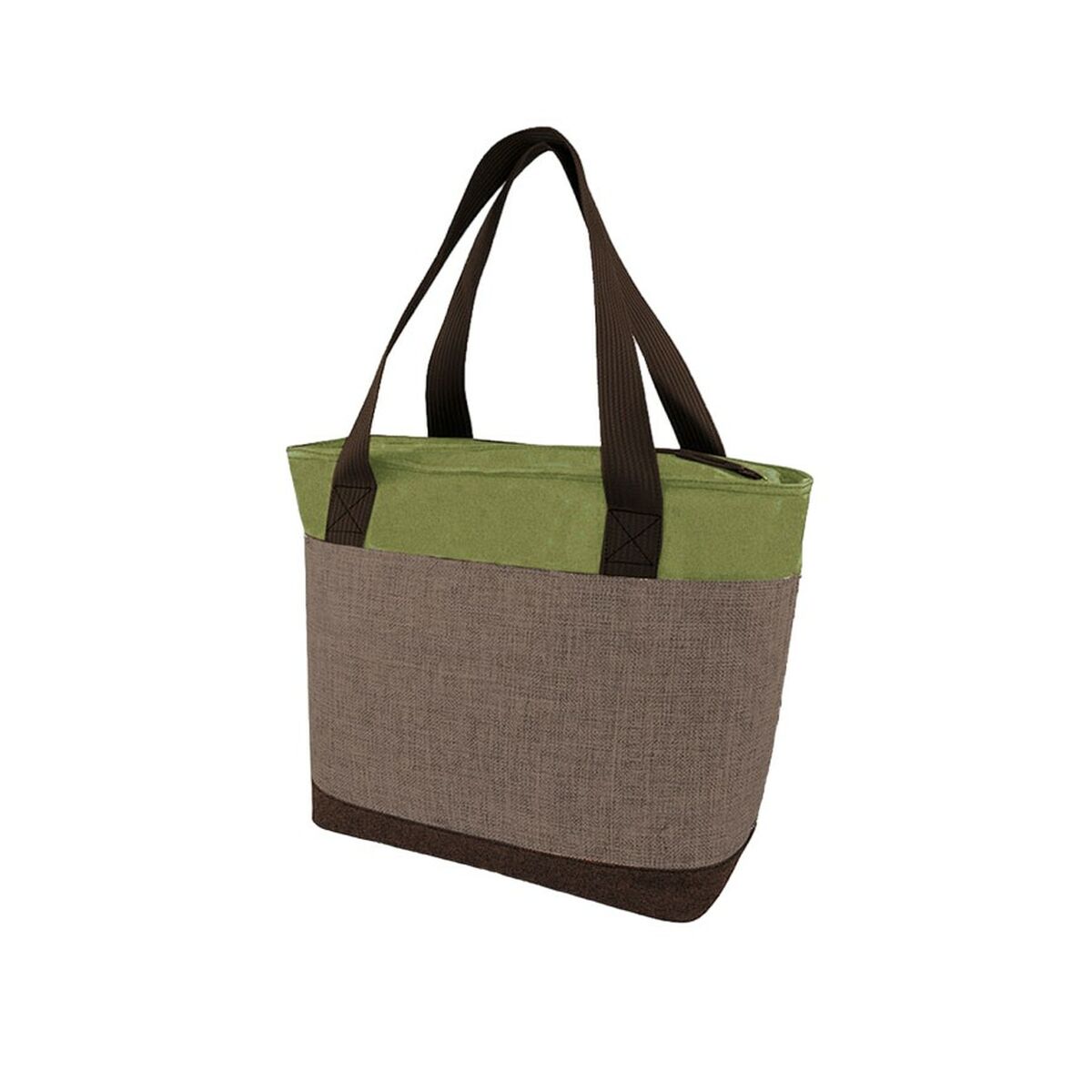 Sac Cabas - Bleu Canard & Gris Élégant