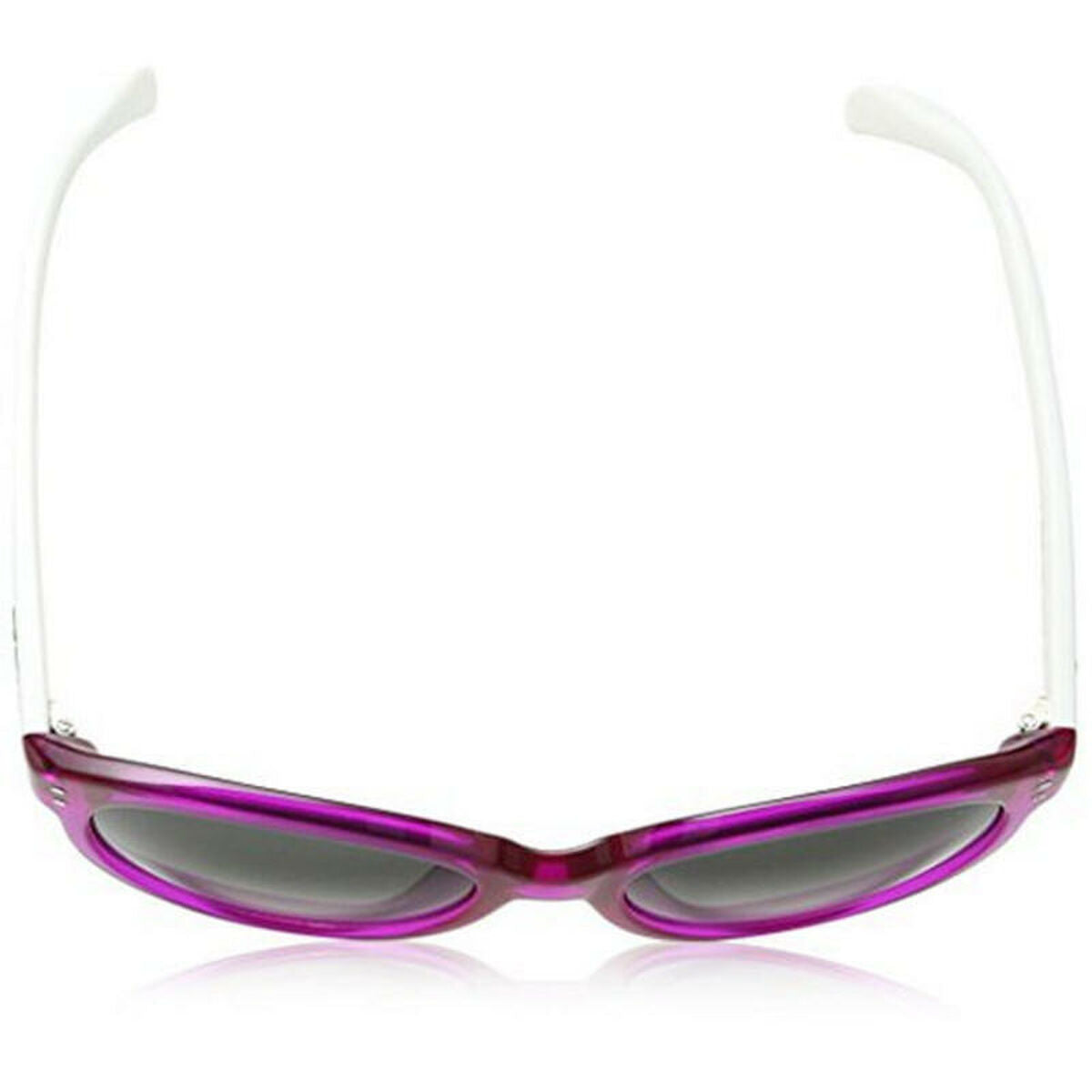 Lunettes de Soleil Femme Tous - Monture Rose Vif & Branches Blanches - Verres Gris Dégradés