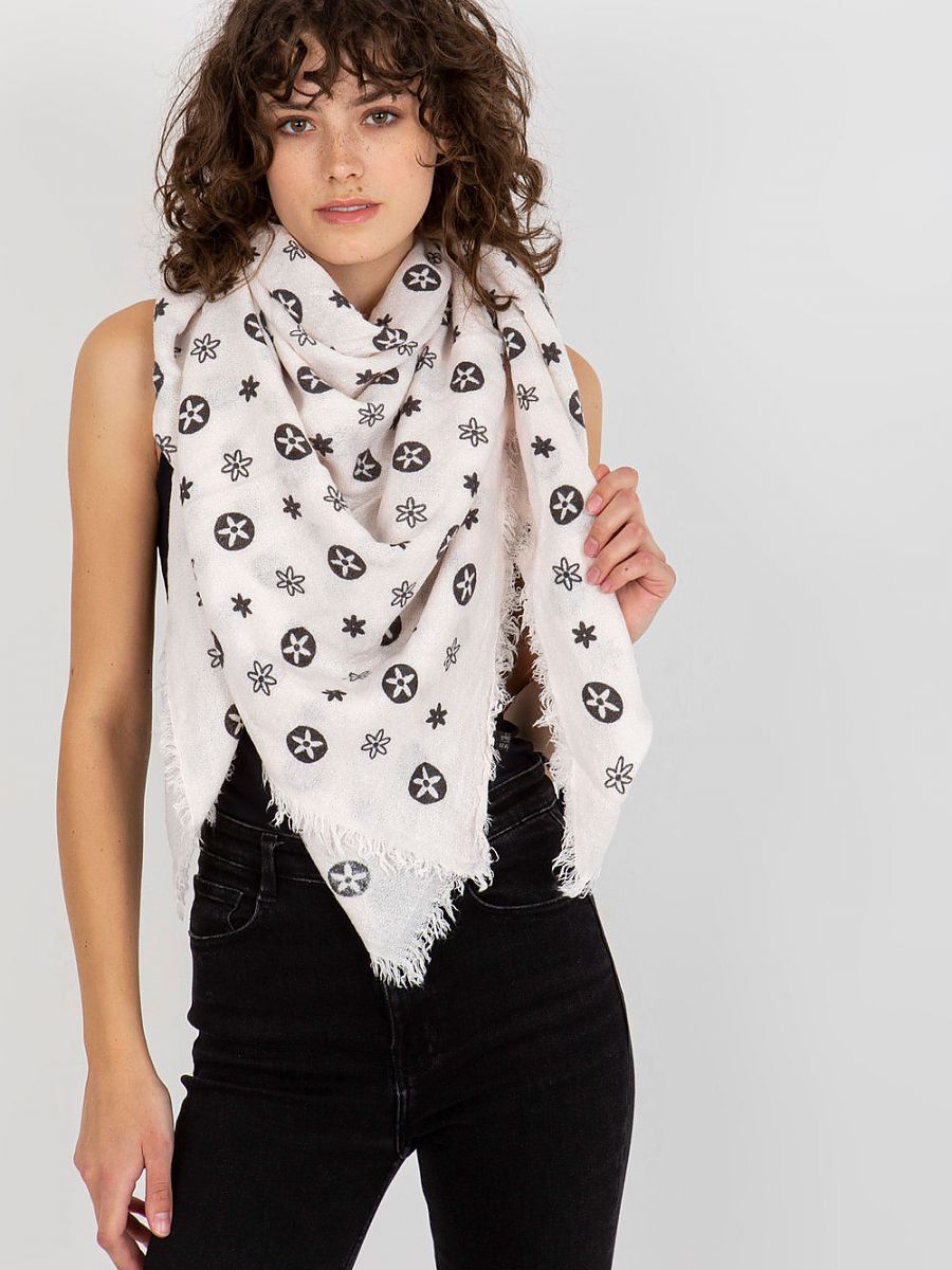 Foulard Femme - Moutarde & Noir