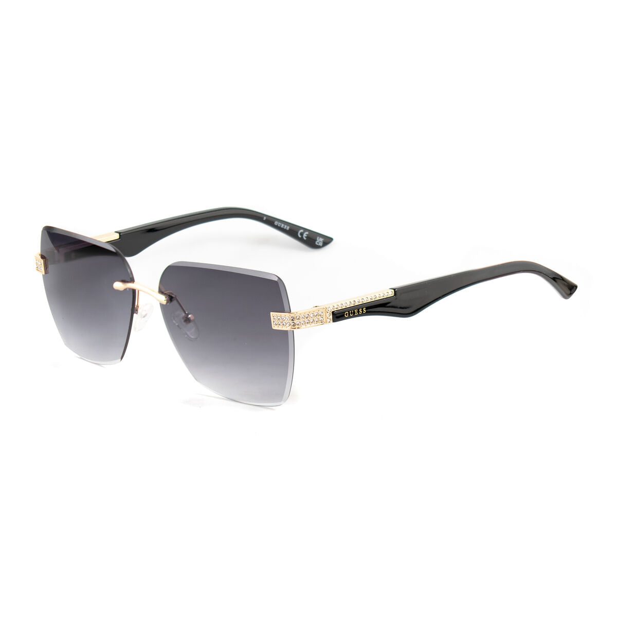 Lunettes de Soleil Guess Femme - Carrées, Noires & Grises