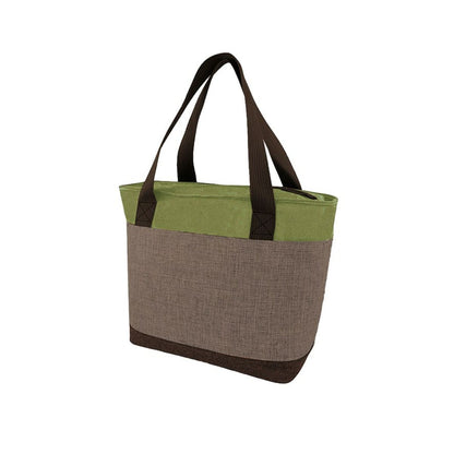 Sac Cabas - Bleu Canard & Gris Élégant