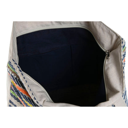Sac Cabas de Plage Rayures Ethniques