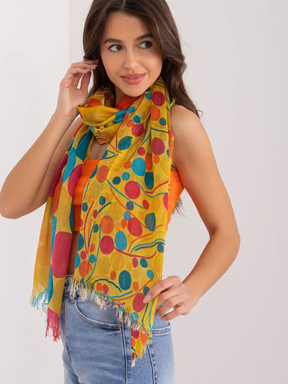 Foulard Femme Motifs Cercles & Floraux Colorés