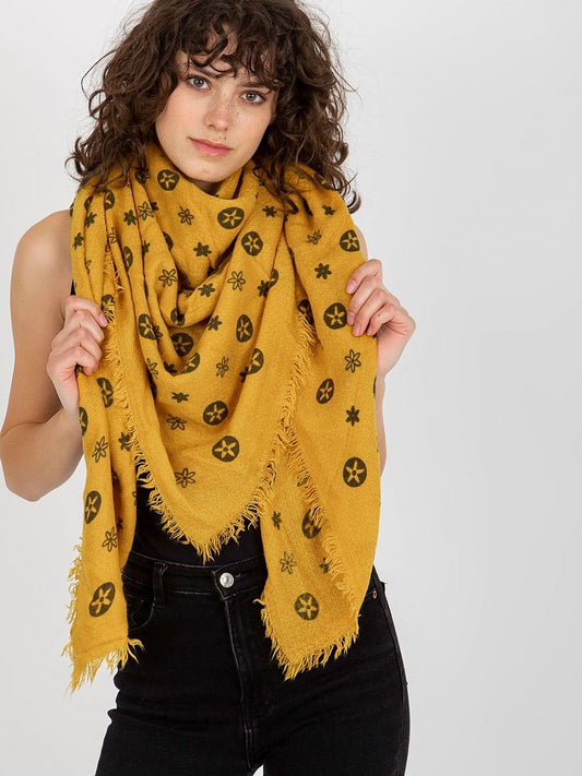 Foulard Femme - Moutarde & Noir
