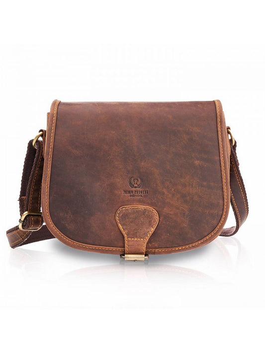 Sac Bandoulière Femme en Cuir Naturel Vintage
